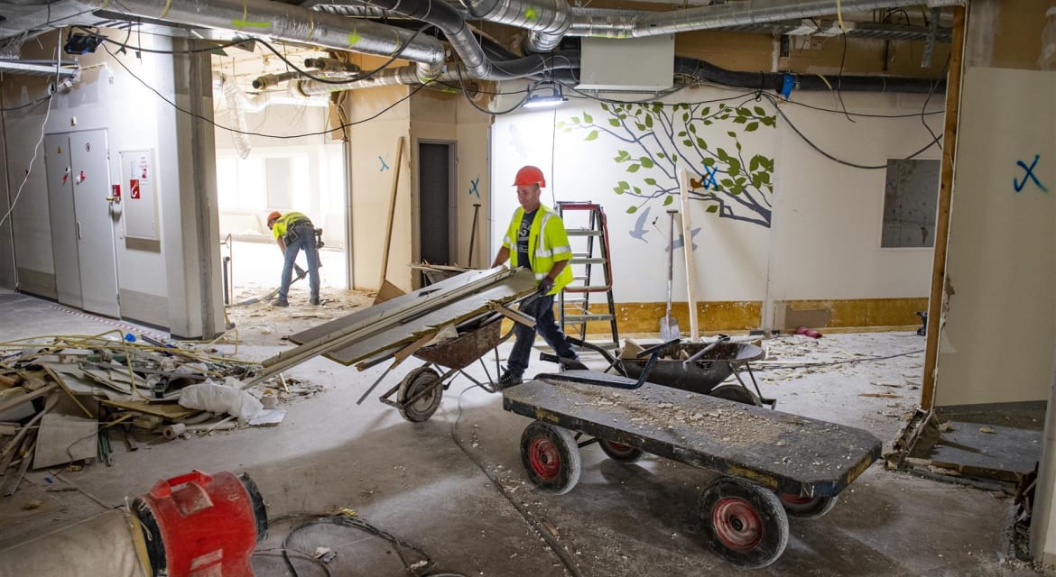 BREDA
Amphia Molengracht
De oude IC en OK's zijn gestripot en worden omgebouwd voor onder andere KNO en oogheelkunde.