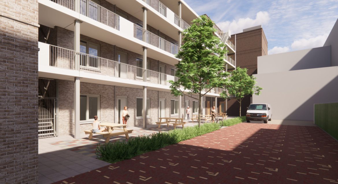 Homerushof achterzijde binnentuin