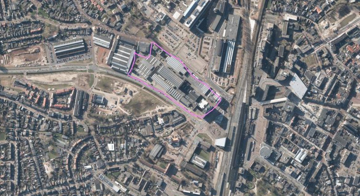 Storklocatie luchtfoto